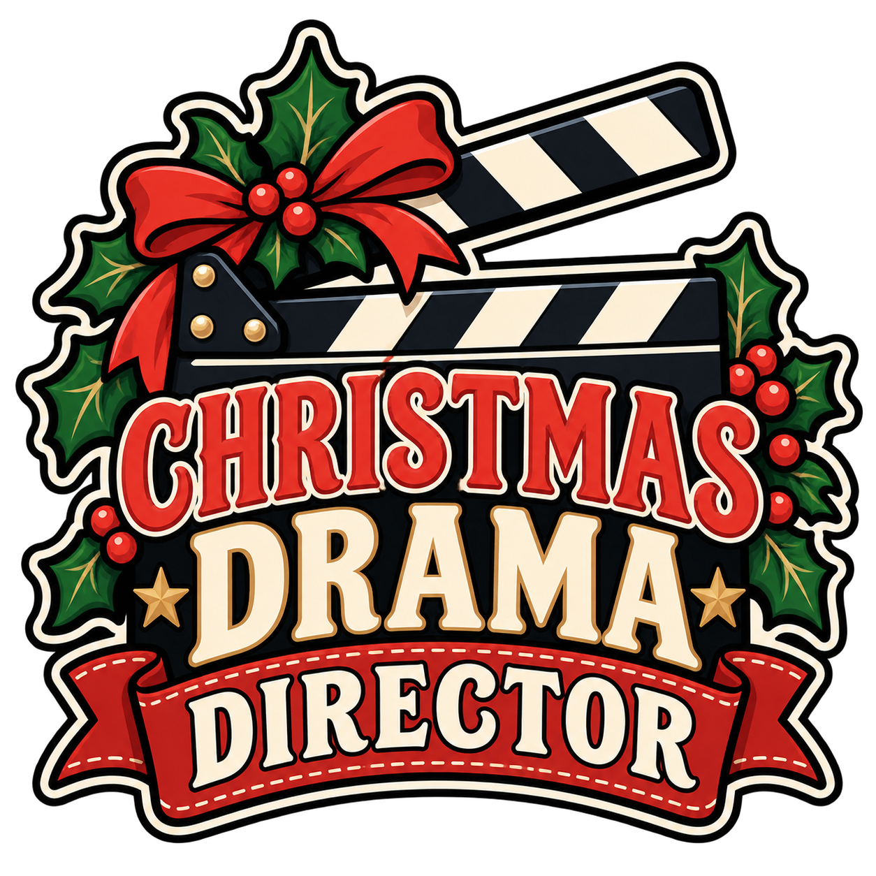 Christmas Drama Director original artwork